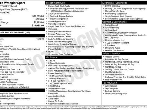 Used 2024 Jeep Wrangler Sport image 34