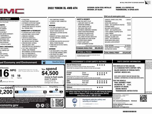 Used 2022 GMC Yukon XL AT4 image 4