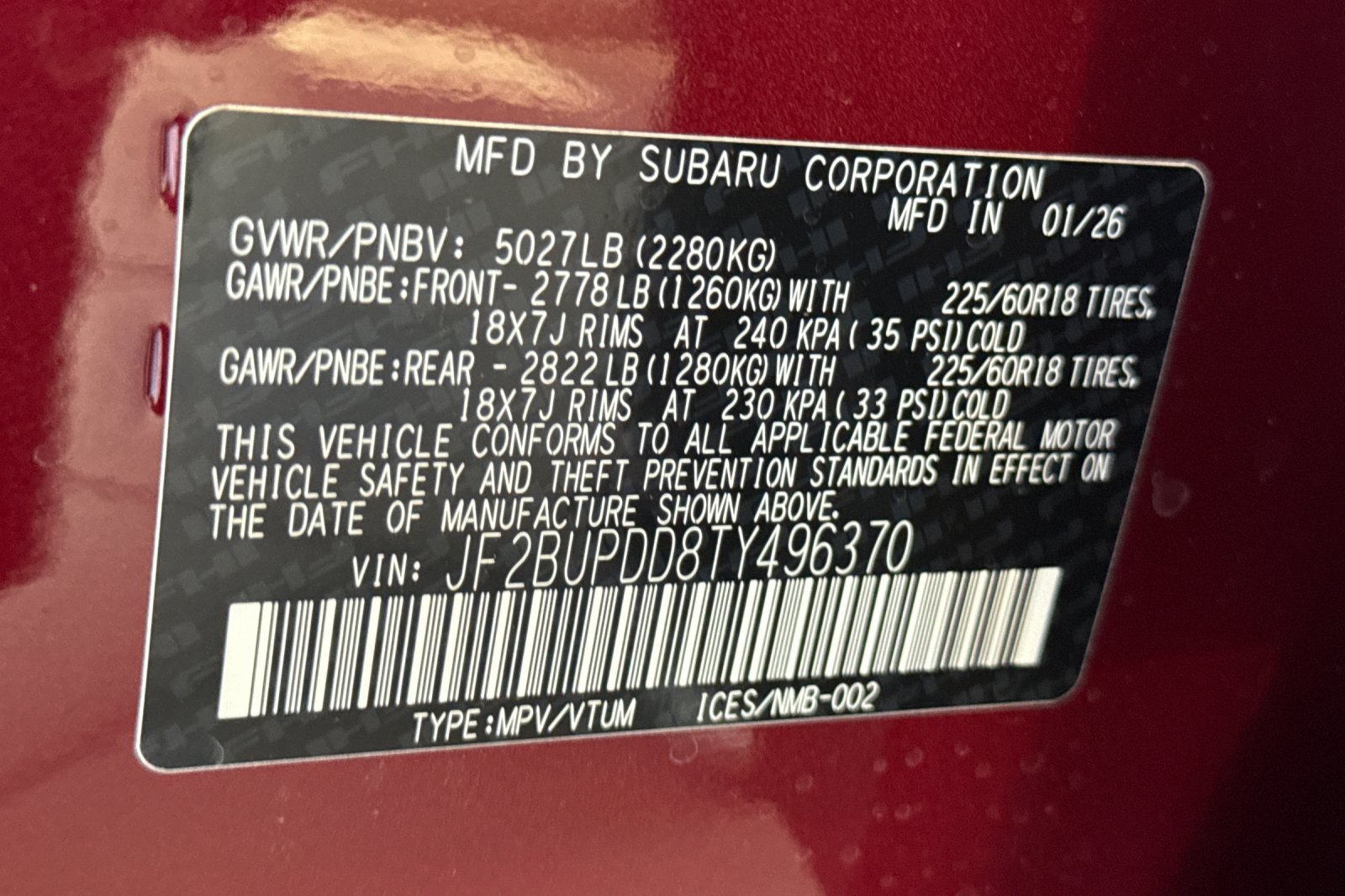 New 2026 Subaru Outback Limited AWD/4WD image 28