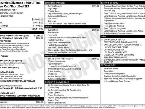 Used 2024 Chevrolet Silverado 1500 LT Trail Boss w/ LT Trail Boss Premium Package AWD/4WD image 39