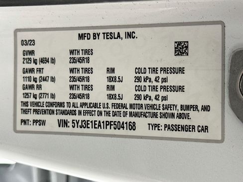 Used 2023 Tesla Model 3 Standard Range RWD image 12