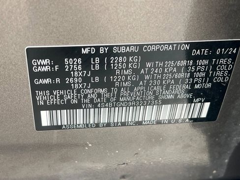 Used 2024 Subaru Outback Limited XT image 25