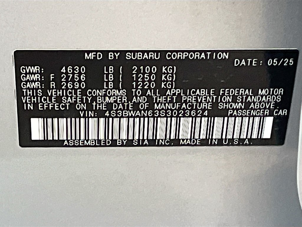 Used 2025 Subaru Legacy Limited AWD/4WD image 34