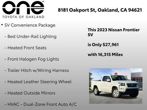 Used 2023 Nissan Frontier SV w/ SV Convenience Package image 5
