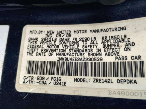 Used 2010 Toyota Corolla LE image 28