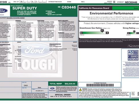 Used 2022 Ford F250 Platinum w/ FX4 Off-Road Package AWD/4WD image 9