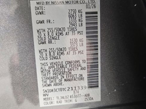 New 2026 Nissan Pathfinder SL w/ SL Premium Package image 29