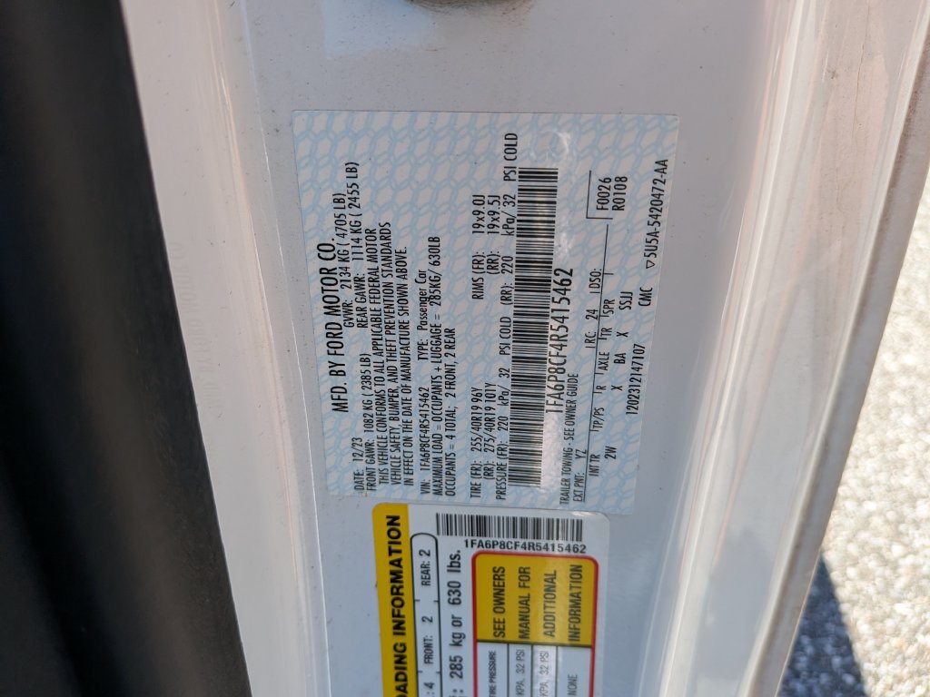 Used 2024 Ford Mustang GT w/ GT Performance Package RWD image 39