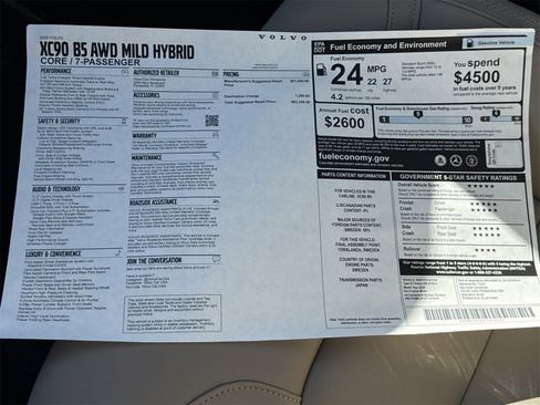 New 2026 Volvo XC90 B5 Core image 33