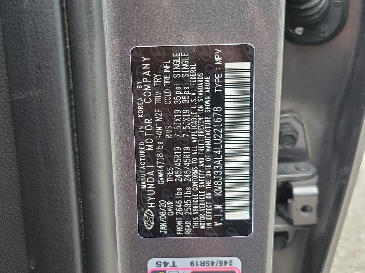 Used 2020 Hyundai Tucson Sport FWD image 33