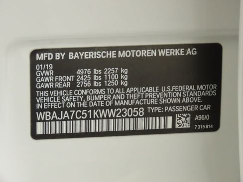 Used 2019 BMW 530i xDrive 530i xDrive w/ Convenience Package image 36