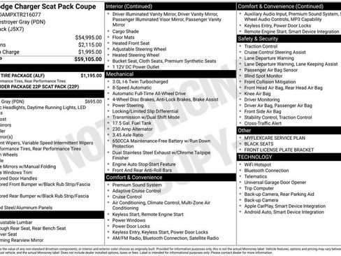New 2026 Dodge Charger Scat Pack w/ Wheel & Tire Package image 2