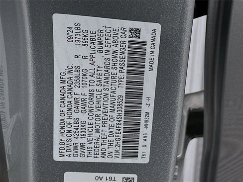 Certified 2025 Honda Civic Sport image 23