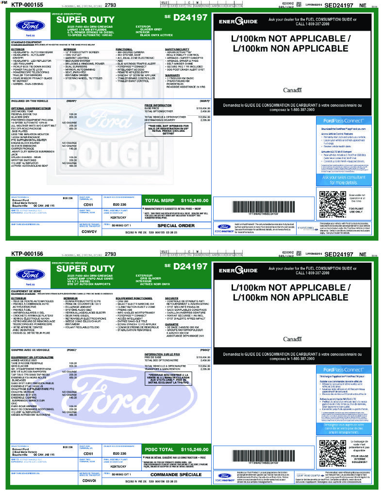 Used 2025 Ford F450 Lariat w/ FX4 Off-Road Package AWD/4WD image 83