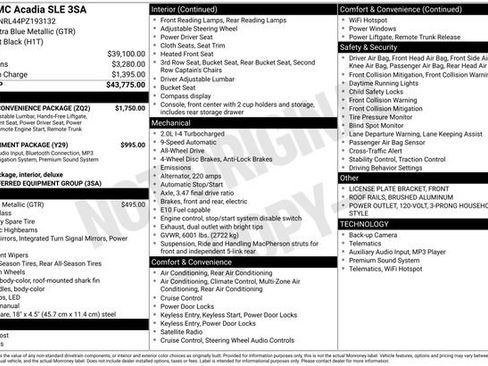 Certified 2023 GMC Acadia SLE w/ Driver Convenience Package AWD/4WD image 37