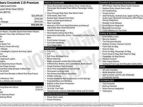 Used 2018 Subaru Crosstrek 2.0i Premium image 28