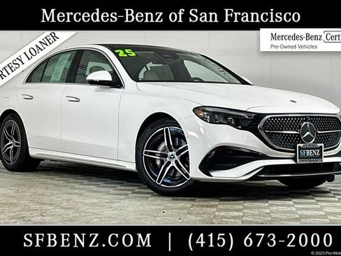 Certified 2025 Mercedes-Benz E 350 White image 1