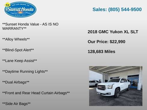 Used 2018 GMC Yukon XL SLT w/ Open Road Package AWD/4WD image 5