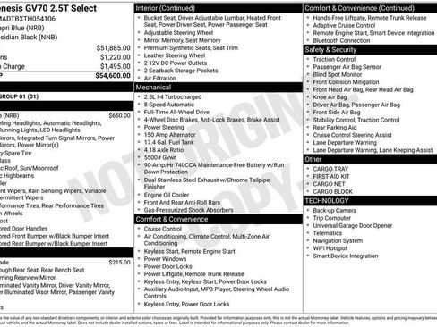New 2026 Genesis GV70 2.5T Select image 5