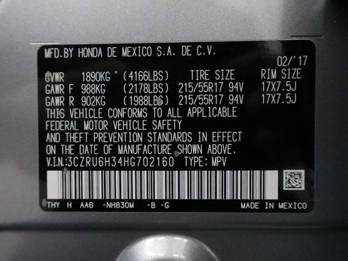 Certified 2017 Honda HR-V LX image 29
