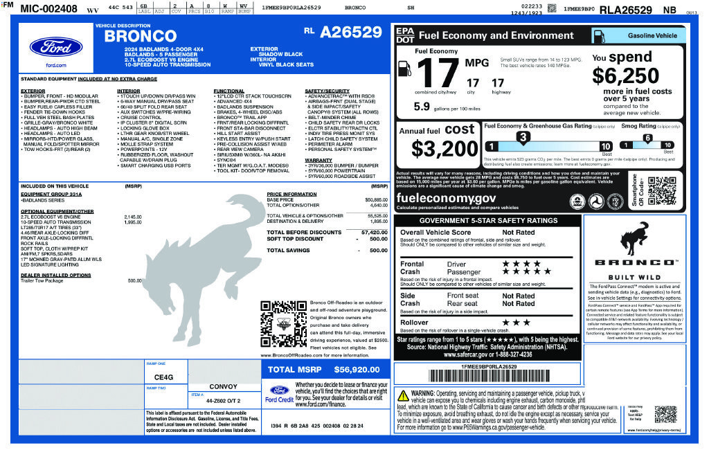 Used 2024 Ford Bronco Badlands AWD/4WD image 37