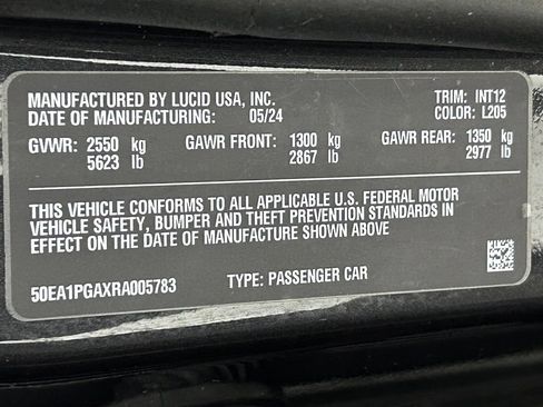 Used 2024 Lucid Air Pure RWD image 39
