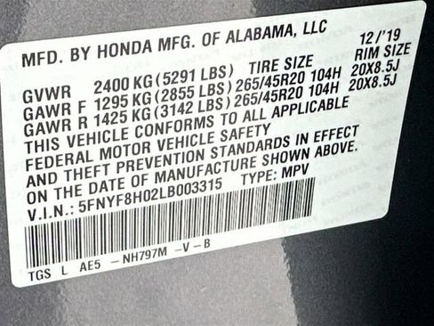 Used 2020 Honda Passport Elite image 36