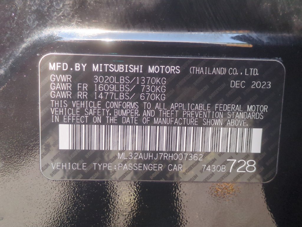 Used 2024 Mitsubishi Mirage FWD image 23