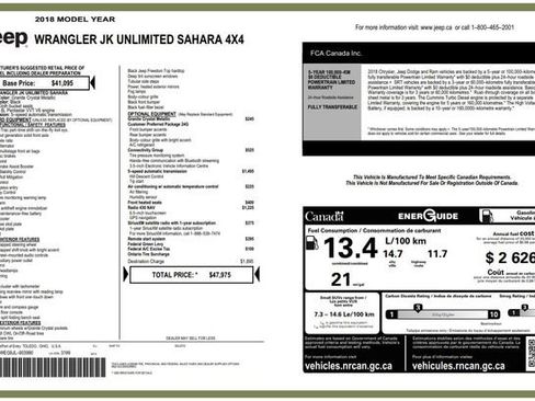 Used 2018 Jeep Wrangler Unlimited Sahara w/ Connectivity Group image 5