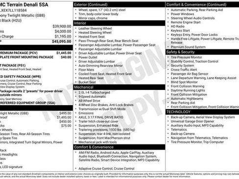 Used 2020 GMC Terrain Denali w/ Denali Premium Package image 27