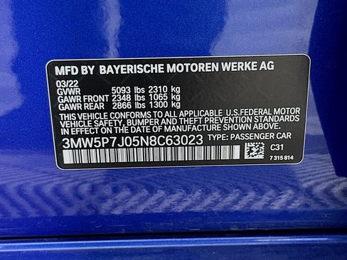 Used 2022 BMW 330e w/ M Sport Package RWD image 33