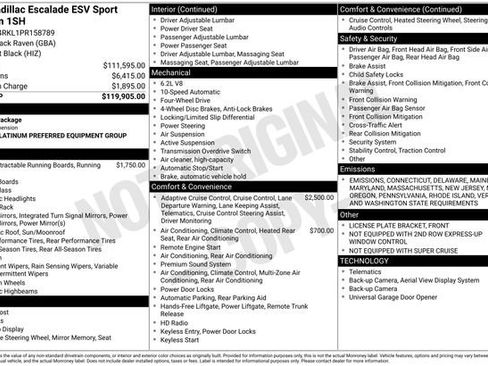 Used 2023 Cadillac Escalade ESV Sport Platinum image 51