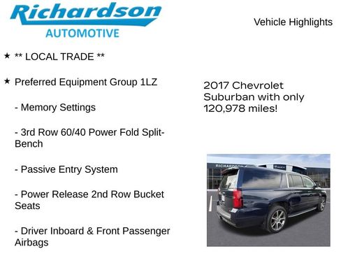 Used 2017 Chevrolet Suburban Premier AWD/4WD image 12