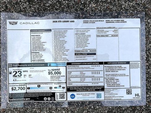 New 2026 Cadillac XT5 Luxury image 13