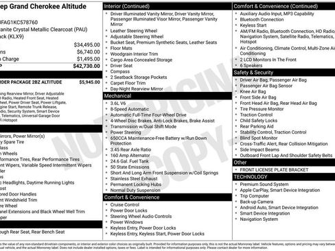 Used 2019 Jeep Grand Cherokee Altitude image 48