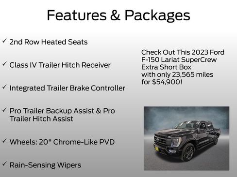 Used 2023 Ford F150 Lariat w/ Equipment Group 502A High AWD/4WD image 17