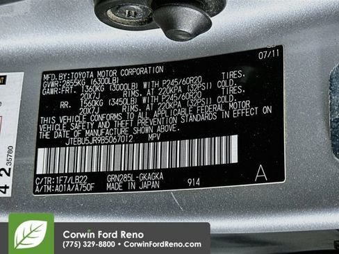 Used 2011 Toyota 4Runner Limited AWD/4WD image 33