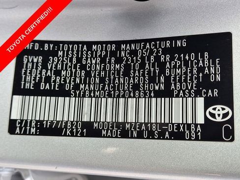 Certified 2023 Toyota Corolla LE FWD image 27