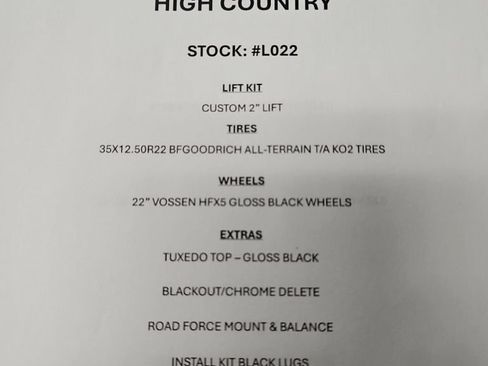 Used 2026 Chevrolet Tahoe High Country AWD/4WD image 2