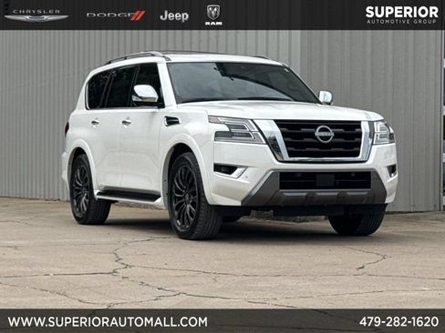 Used 2024 Nissan Armada Platinum w/ Captain's Chairs Package AWD/4WD image 1