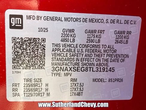 New 2026 Chevrolet Equinox ACTIV AWD/4WD image 45