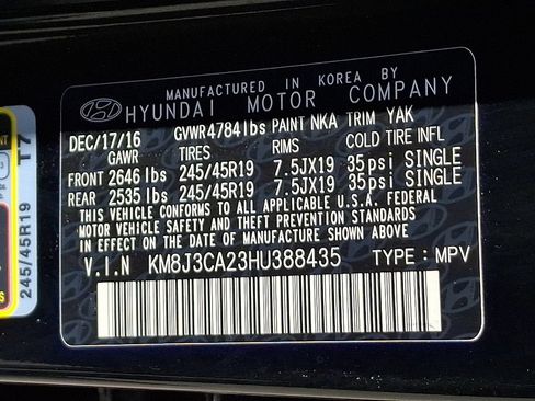 Used 2017 Hyundai Tucson Limited w/ Limited Ultimate Package 03 AWD/4WD image 28