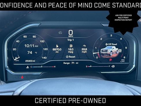 Certified 2025 GMC Sierra 1500 AT4 w/ Technology Package AWD/4WD image 34