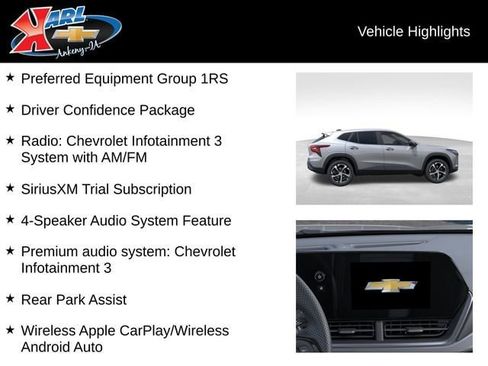 New 2026 Chevrolet Trax RS w/ Driver Confidence Package FWD image 3