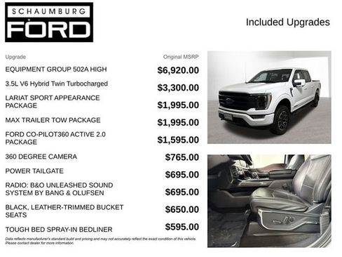 Used 2021 Ford F150 Lariat w/ Equipment Group 502A High image 4