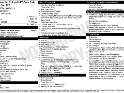 Used 2022 Chevrolet Colorado LT w/ LT Convenience Package RWD image 6