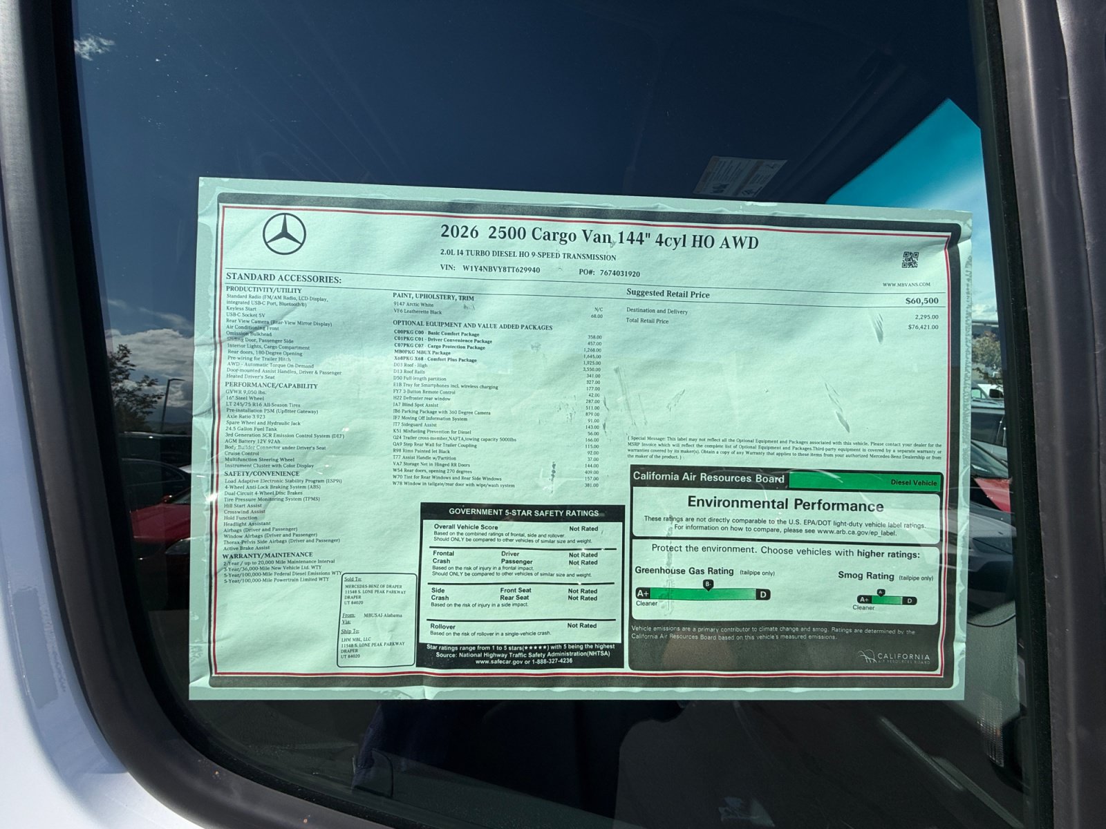 New 2026 Mercedes-Benz Sprinter 2500 image 28
