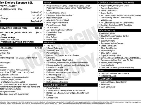 Used 2020 Buick Enclave Essence w/ Trailering Package, 5000 lbs. image 3