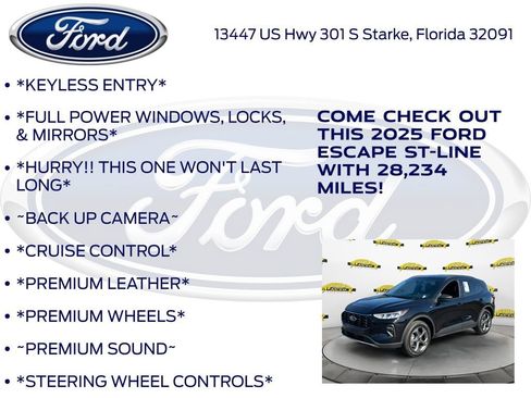 Certified 2025 Ford Escape ST-Line AWD/4WD image 12