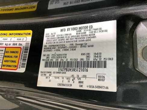 Used 2022 Ford Mustang Premium w/ Equipment Group 201A RWD image 8